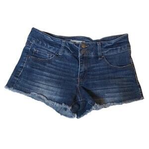 Refuge Women's size 2 Dark Blue Denim Cut-off Jean Shorts
